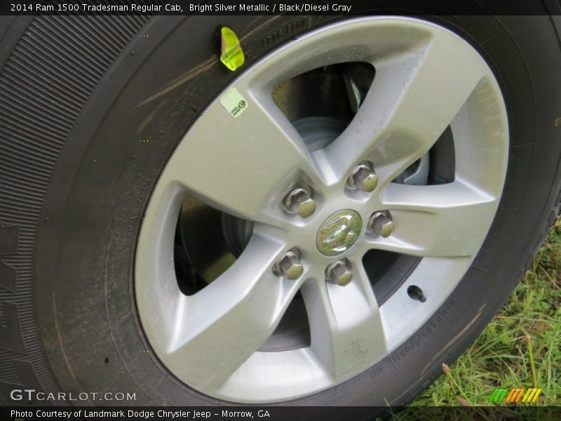 Bright Silver Metallic / Black/Diesel Gray 2014 Ram 1500 Tradesman Regular Cab