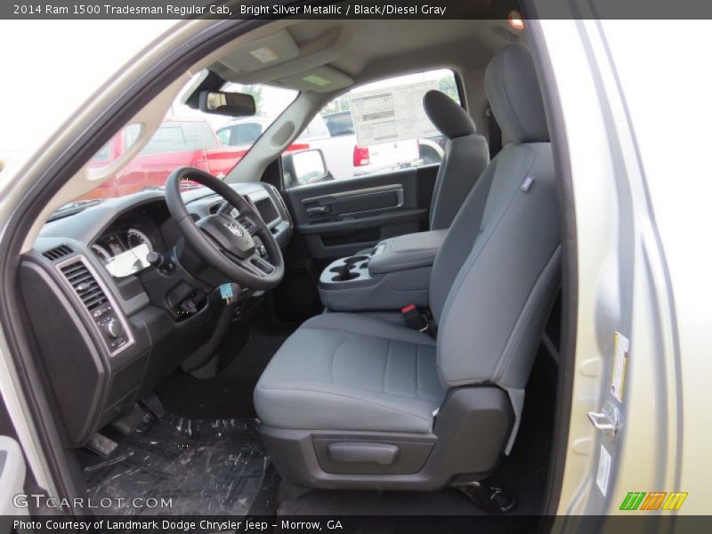 Bright Silver Metallic / Black/Diesel Gray 2014 Ram 1500 Tradesman Regular Cab