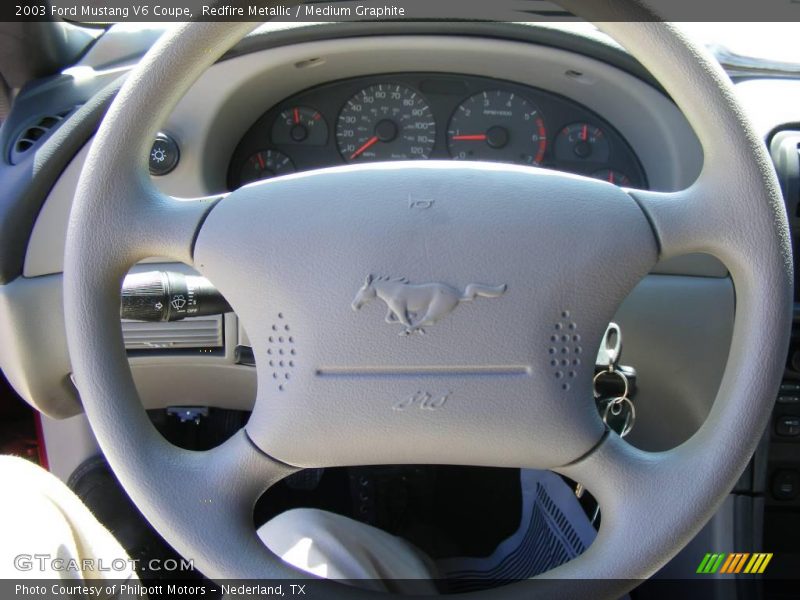Redfire Metallic / Medium Graphite 2003 Ford Mustang V6 Coupe