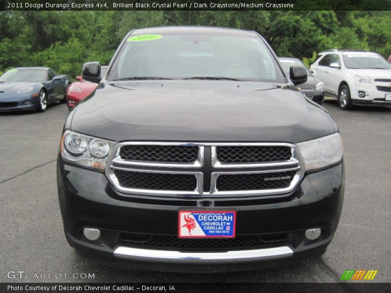 Brilliant Black Crystal Pearl / Dark Graystone/Medium Graystone 2011 Dodge Durango Express 4x4