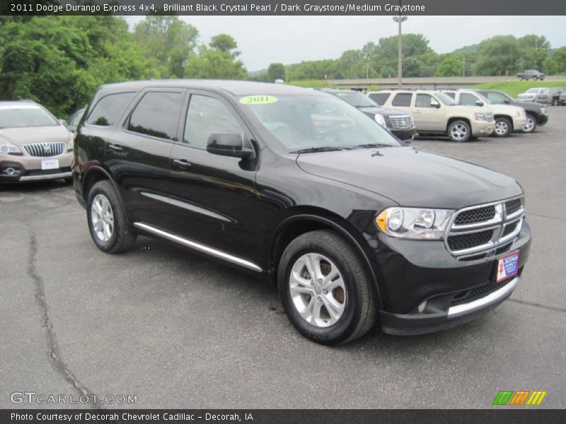 Brilliant Black Crystal Pearl / Dark Graystone/Medium Graystone 2011 Dodge Durango Express 4x4