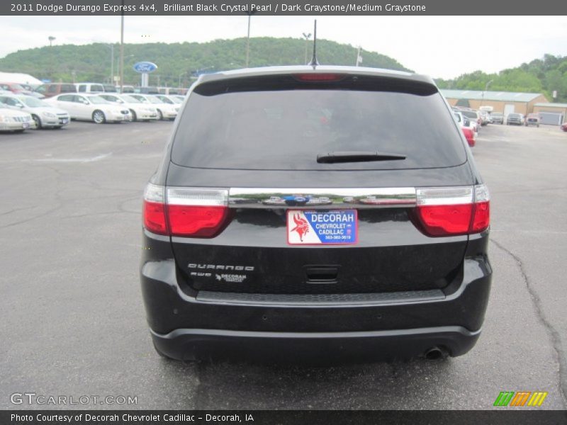 Brilliant Black Crystal Pearl / Dark Graystone/Medium Graystone 2011 Dodge Durango Express 4x4
