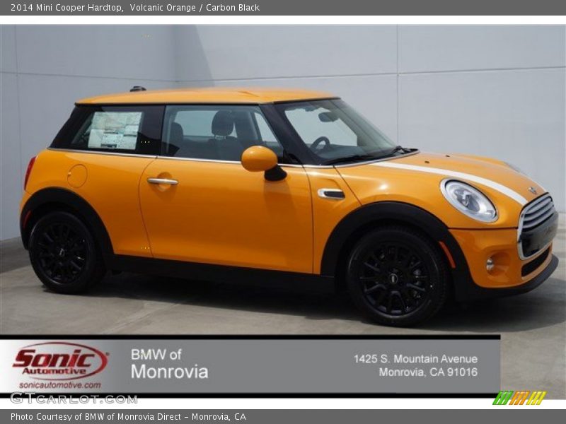 Volcanic Orange / Carbon Black 2014 Mini Cooper Hardtop