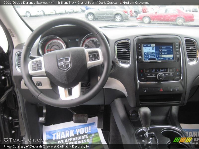 Brilliant Black Crystal Pearl / Dark Graystone/Medium Graystone 2011 Dodge Durango Express 4x4
