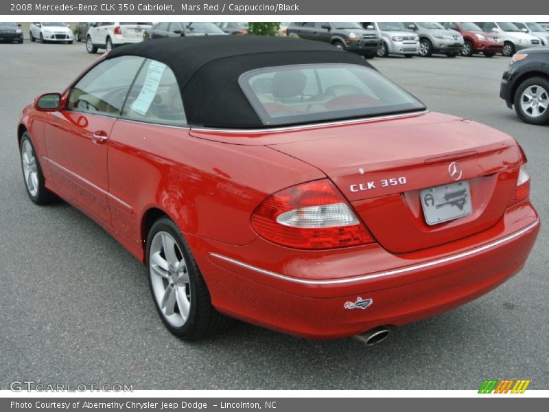 Mars Red / Cappuccino/Black 2008 Mercedes-Benz CLK 350 Cabriolet