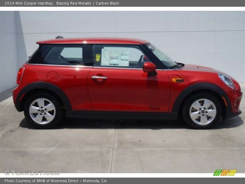 Blazing Red Metallic / Carbon Black 2014 Mini Cooper Hardtop