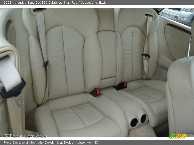 Rear Seat of 2008 CLK 350 Cabriolet
