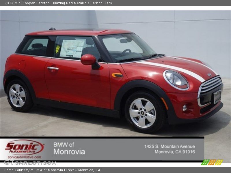 Blazing Red Metallic / Carbon Black 2014 Mini Cooper Hardtop
