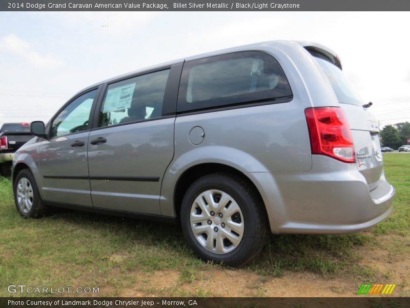 Billet Silver Metallic / Black/Light Graystone 2014 Dodge Grand Caravan American Value Package