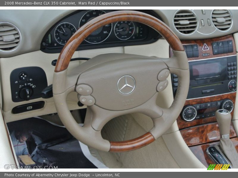 Mars Red / Cappuccino/Black 2008 Mercedes-Benz CLK 350 Cabriolet