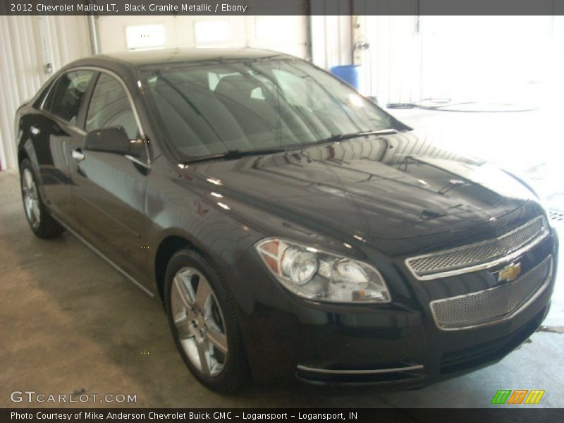 Black Granite Metallic / Ebony 2012 Chevrolet Malibu LT