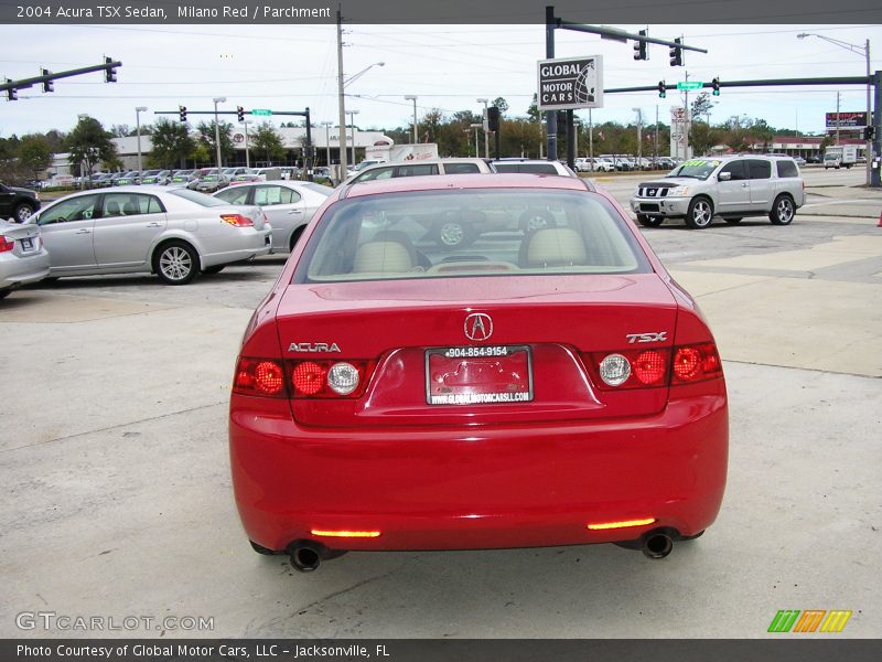 Milano Red / Parchment 2004 Acura TSX Sedan