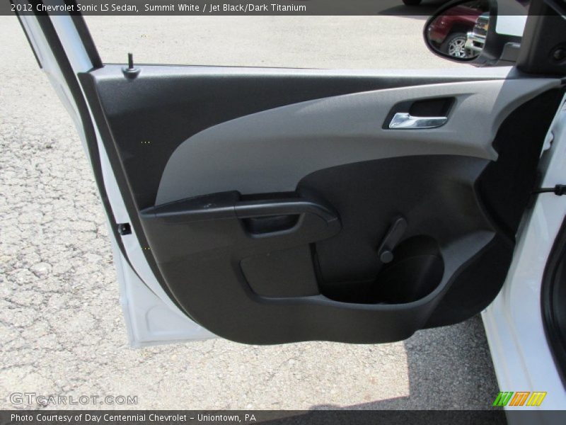 Summit White / Jet Black/Dark Titanium 2012 Chevrolet Sonic LS Sedan