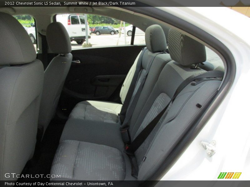 Summit White / Jet Black/Dark Titanium 2012 Chevrolet Sonic LS Sedan