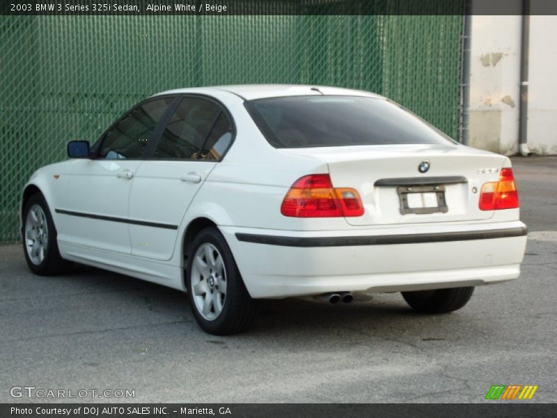 Alpine White / Beige 2003 BMW 3 Series 325i Sedan