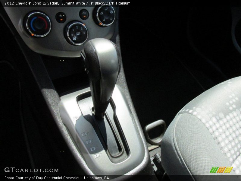 Summit White / Jet Black/Dark Titanium 2012 Chevrolet Sonic LS Sedan
