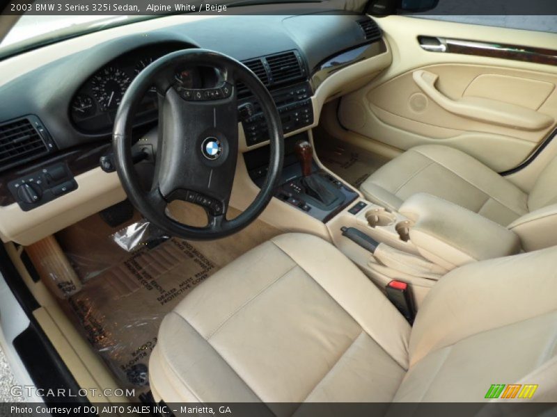  2003 3 Series 325i Sedan Beige Interior