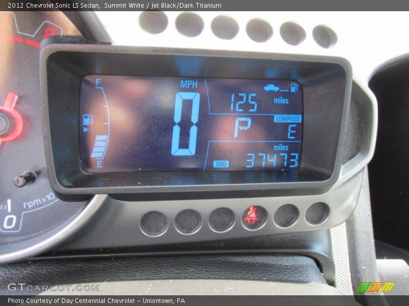 Summit White / Jet Black/Dark Titanium 2012 Chevrolet Sonic LS Sedan