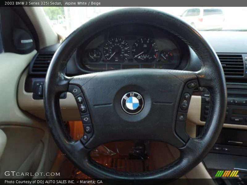 Alpine White / Beige 2003 BMW 3 Series 325i Sedan