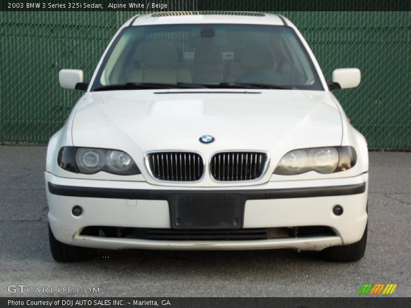 Alpine White / Beige 2003 BMW 3 Series 325i Sedan