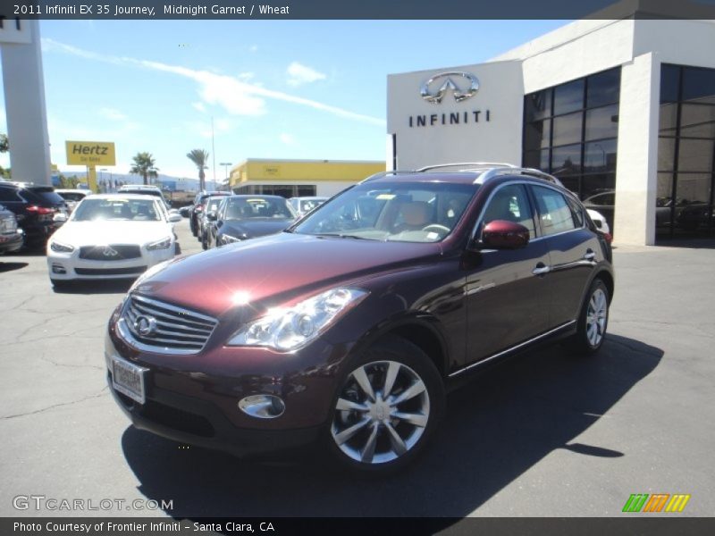 Midnight Garnet / Wheat 2011 Infiniti EX 35 Journey
