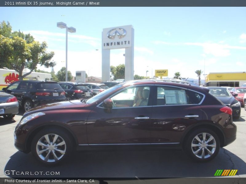 Midnight Garnet / Wheat 2011 Infiniti EX 35 Journey