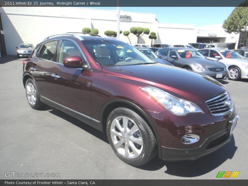 Midnight Garnet / Wheat 2011 Infiniti EX 35 Journey