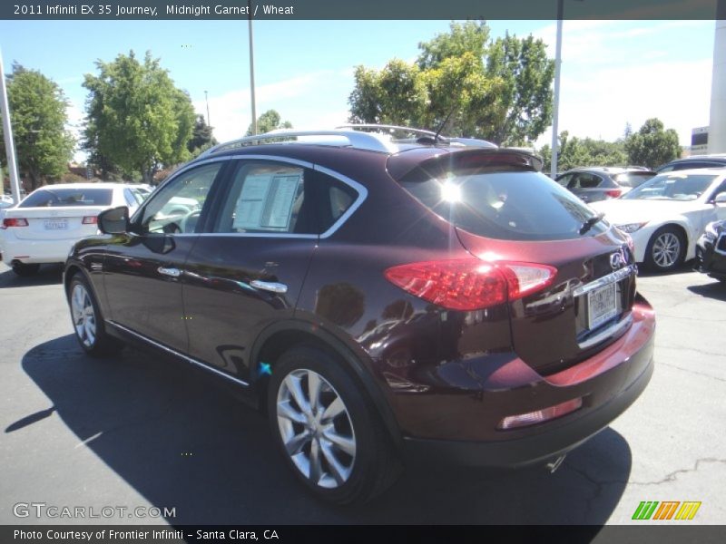 Midnight Garnet / Wheat 2011 Infiniti EX 35 Journey