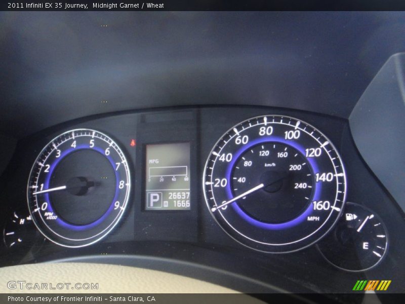 Midnight Garnet / Wheat 2011 Infiniti EX 35 Journey