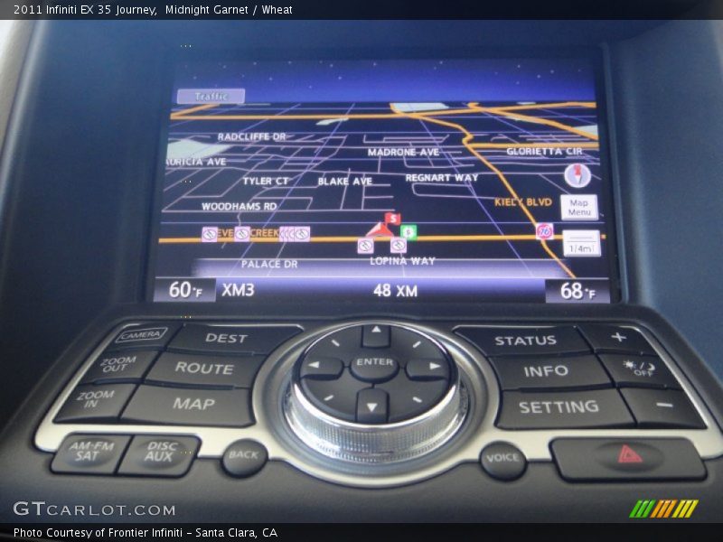 Midnight Garnet / Wheat 2011 Infiniti EX 35 Journey
