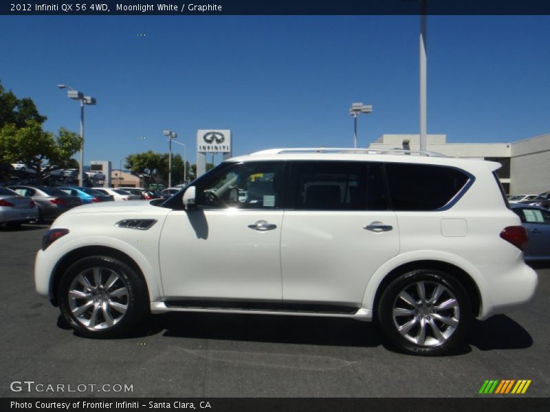 Moonlight White / Graphite 2012 Infiniti QX 56 4WD
