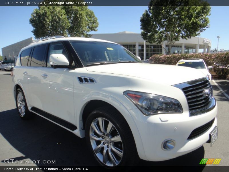 Moonlight White / Graphite 2012 Infiniti QX 56 4WD