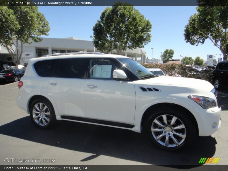 Moonlight White / Graphite 2012 Infiniti QX 56 4WD
