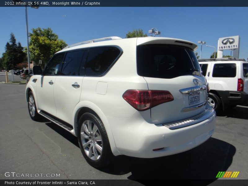 Moonlight White / Graphite 2012 Infiniti QX 56 4WD