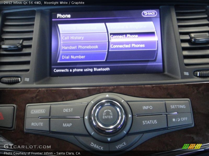 Moonlight White / Graphite 2012 Infiniti QX 56 4WD
