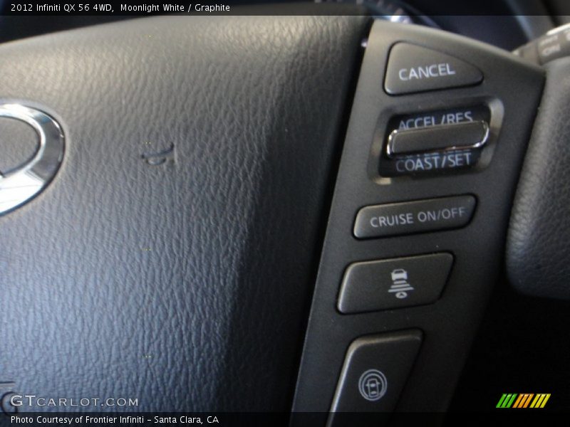 Moonlight White / Graphite 2012 Infiniti QX 56 4WD