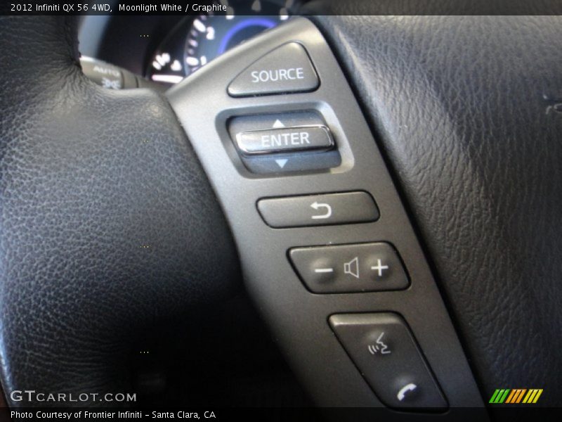 Moonlight White / Graphite 2012 Infiniti QX 56 4WD