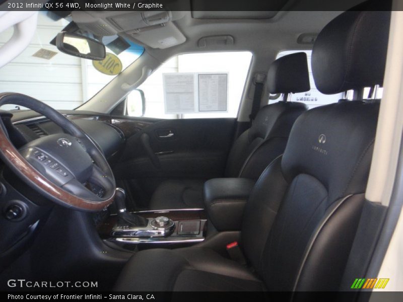 Moonlight White / Graphite 2012 Infiniti QX 56 4WD