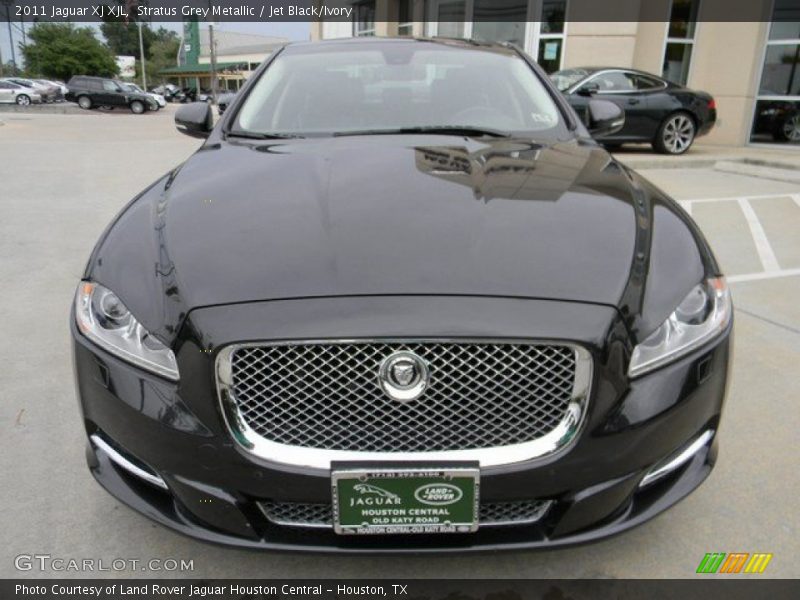 Stratus Grey Metallic / Jet Black/Ivory 2011 Jaguar XJ XJL