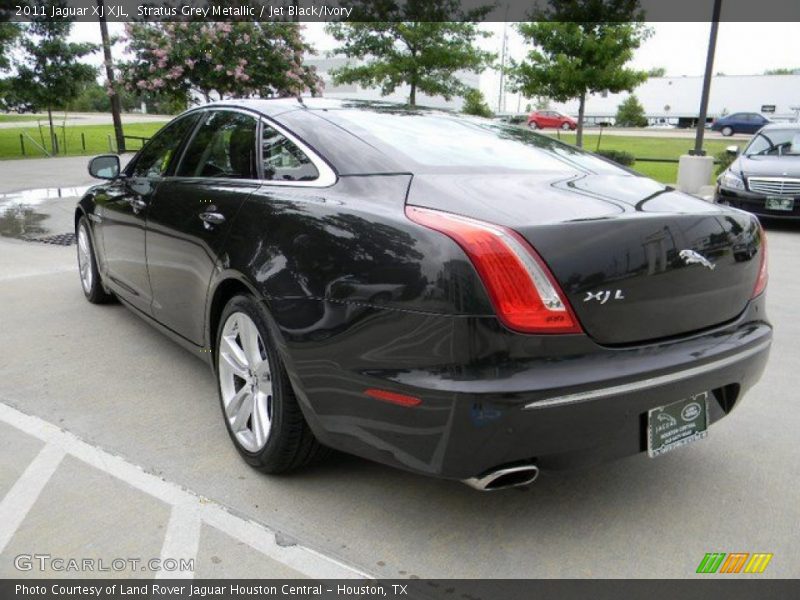 Stratus Grey Metallic / Jet Black/Ivory 2011 Jaguar XJ XJL