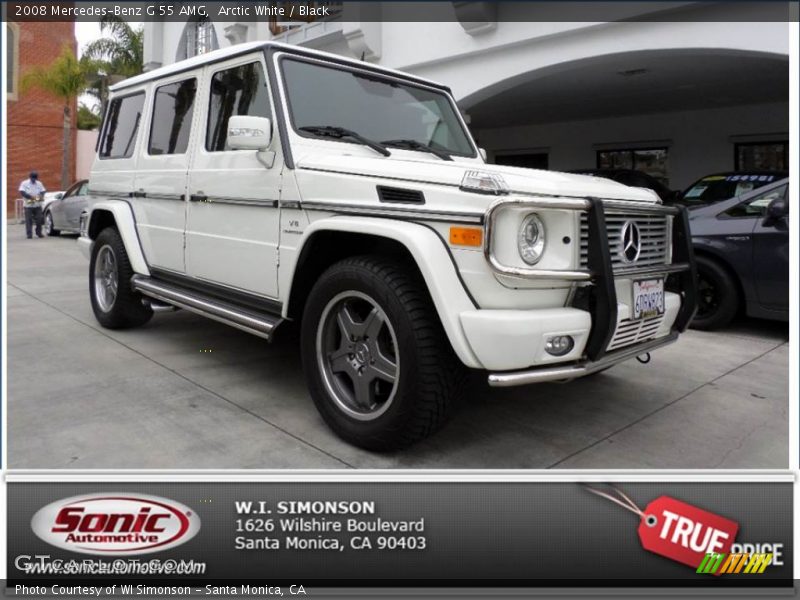 Arctic White / Black 2008 Mercedes-Benz G 55 AMG