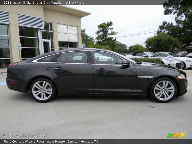 Stratus Grey Metallic / Jet Black/Ivory 2011 Jaguar XJ XJL