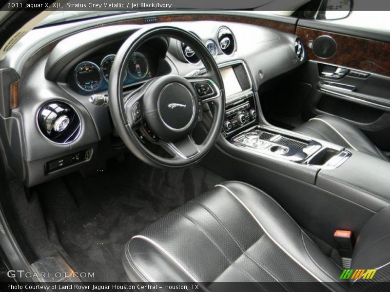 Stratus Grey Metallic / Jet Black/Ivory 2011 Jaguar XJ XJL