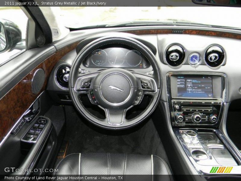 Stratus Grey Metallic / Jet Black/Ivory 2011 Jaguar XJ XJL