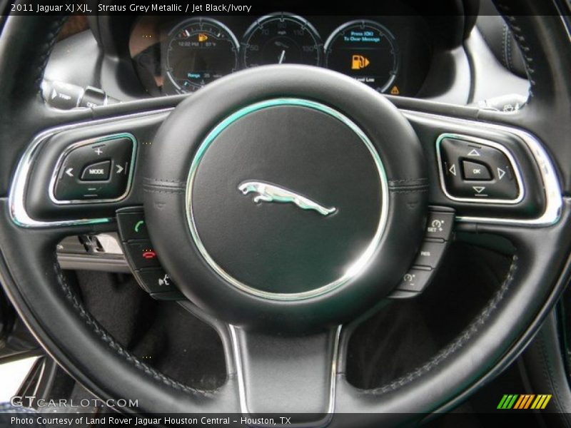 Stratus Grey Metallic / Jet Black/Ivory 2011 Jaguar XJ XJL