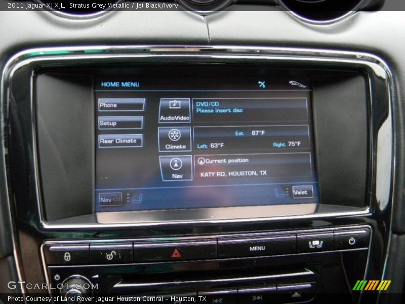 Stratus Grey Metallic / Jet Black/Ivory 2011 Jaguar XJ XJL