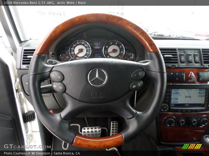 Arctic White / Black 2008 Mercedes-Benz G 55 AMG