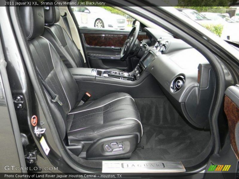 Stratus Grey Metallic / Jet Black/Ivory 2011 Jaguar XJ XJL