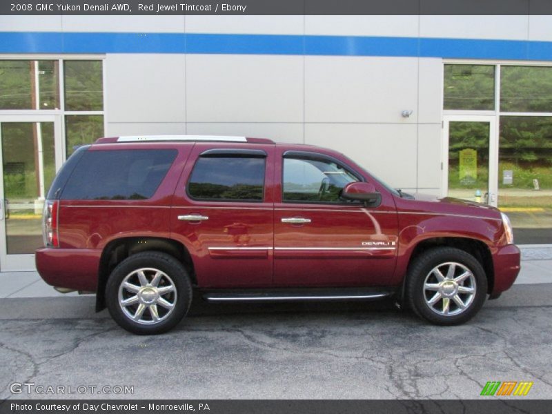 Red Jewel Tintcoat / Ebony 2008 GMC Yukon Denali AWD