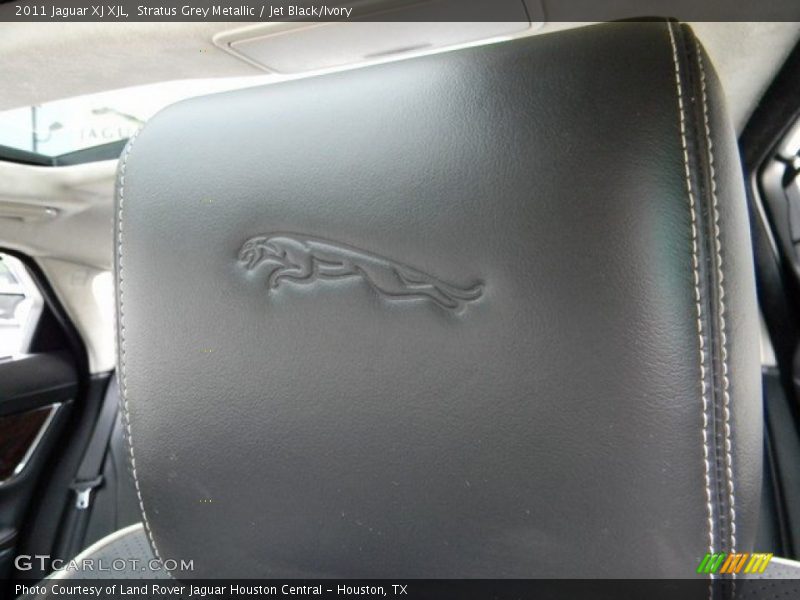 Stratus Grey Metallic / Jet Black/Ivory 2011 Jaguar XJ XJL